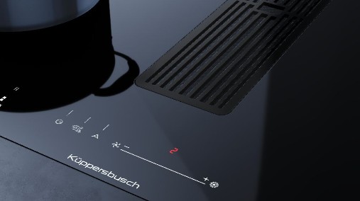 Индукционная варочная панель с вытяжкой Kuppersbusch KMI 8590.0 SR Black Velvet preview 6