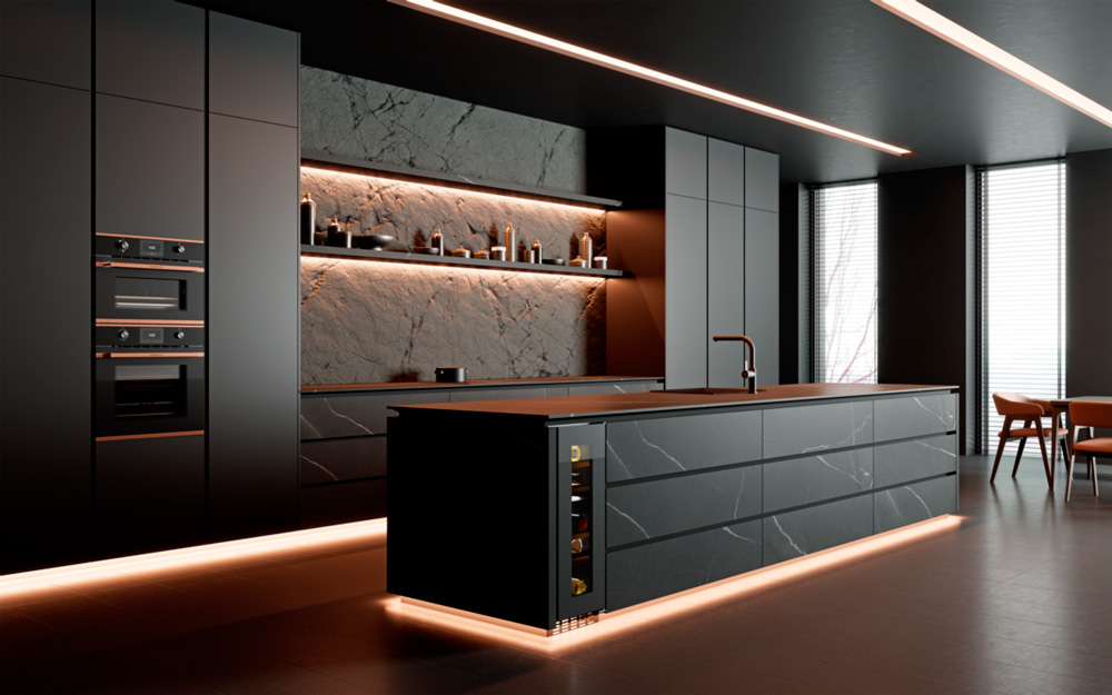 Индукционная варочная панель с вытяжкой Kuppersbusch KMI 8590.0 SR Copper preview 12