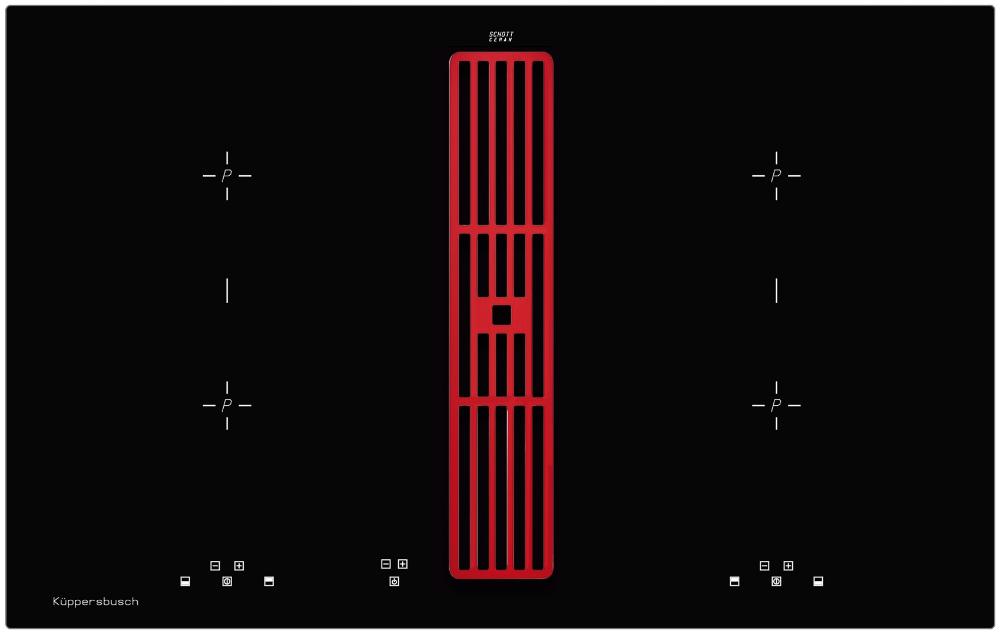 Индукционная варочная панель с вытяжкой Kuppersbusch KMI 8500.0 SR Hot Chili фото 1 Индукционная варочная панель с вытяжкой Kuppersbusch KMI 8500.0 SR Hot Chili preview 1