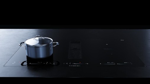 Индукционная варочная панель с вытяжкой Kuppersbusch KMI 8590.0 SR Black Velvet preview 5