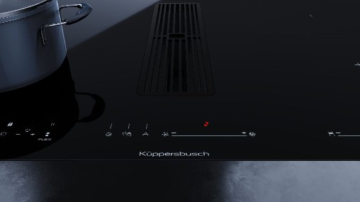 Индукционная варочная панель с вытяжкой Kuppersbusch KMI 8590.0 SR Black Velvet preview 8