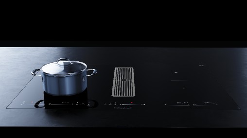 Индукционная варочная панель с вытяжкой Kuppersbusch KMI 8590.0 SR Stainless Steel preview 4