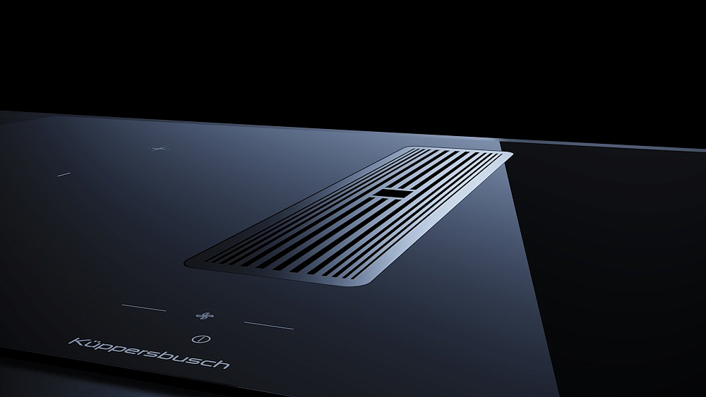 Индукционная варочная панель с вытяжкой Kuppersbusch KMI 9850.1 SR-S Stainless steel preview 4