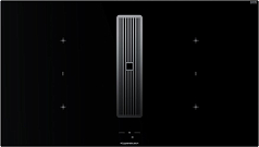 Индукционная варочная панель с вытяжкой Kuppersbusch KMI 9850.1 SR-S Silver Chrome