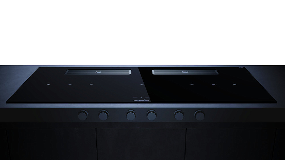 Индукционная варочная панель с вытяжкой Kuppersbusch KMI 12850.0 SR-S Silver Chrome preview 2