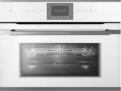 Компактный духовой шкаф с микроволнами Kuppersbusch CBM 6550.0 W3 Silver Chrome