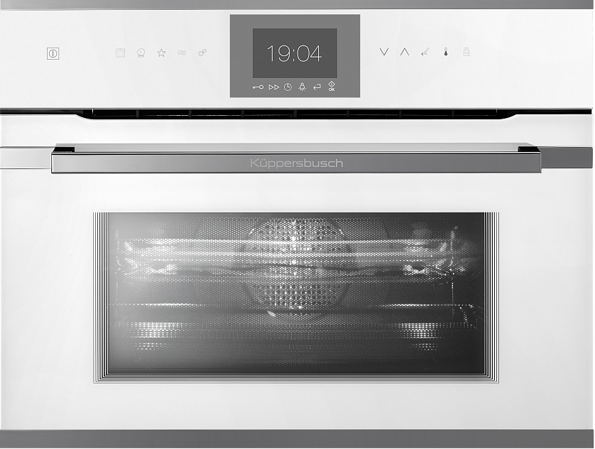 Компактный духовой шкаф с микроволнами Kuppersbusch CBM 6550.0 W3 Silver Chrome preview 1