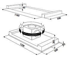 Встраиваемая вытяжка Kuppersbusch EDL 12750.0 WGE