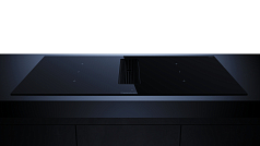 Индукционная варочная панель с вытяжкой Kuppersbusch KMI 9350.0 SR Black Velvet