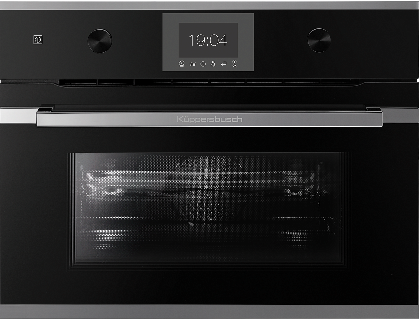 Компактный духовой шкаф с микроволнами Kuppersbusch CBM 6350.0 S3 Silver Chrome preview 1