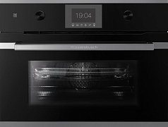 Компактный духовой шкаф с микроволнами Kuppersbusch CBM 6350.0 S3 Silver Chrome