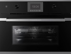 Компактный духовой шкаф с микроволнами Kuppersbusch CBM 6350.0 S3 Silver Chrome