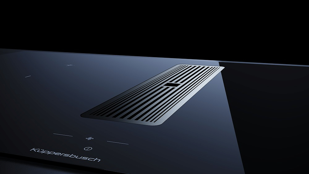 Индукционная варочная панель с вытяжкой Kuppersbusch KMI 9850.1 SR-S Silver Chrome preview 4