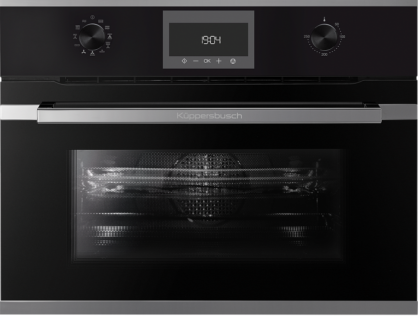 Компактный духовой шкаф с микроволнами Kuppersbusch CBM 6330.0 S3 Silver Chrome preview 1