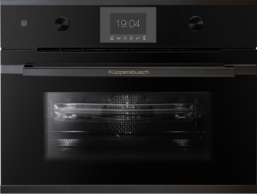 Компактный духовой шкаф с микроволнами Kuppersbusch CBM 6350.0 S2 Black Chrome preview 1