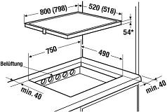Индукционная варочная панель Kuppersbusch KI 8520.0 SF