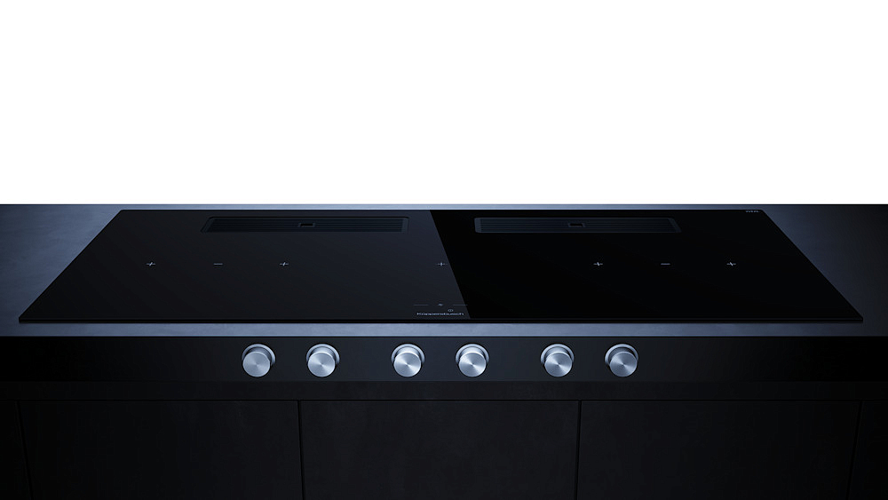 Индукционная варочная панель с вытяжкой Kuppersbusch KMI 12850.0 SR-E Black Velvet preview 5