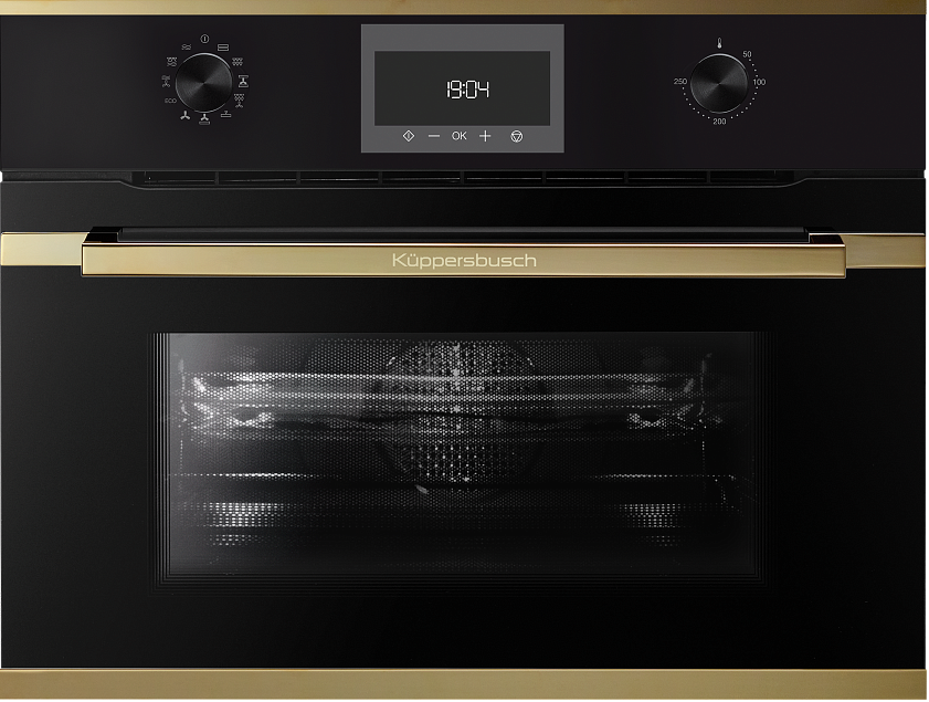 Компактный духовой шкаф с микроволнами Kuppersbusch CBM 6330.0 S4 Gold preview 1