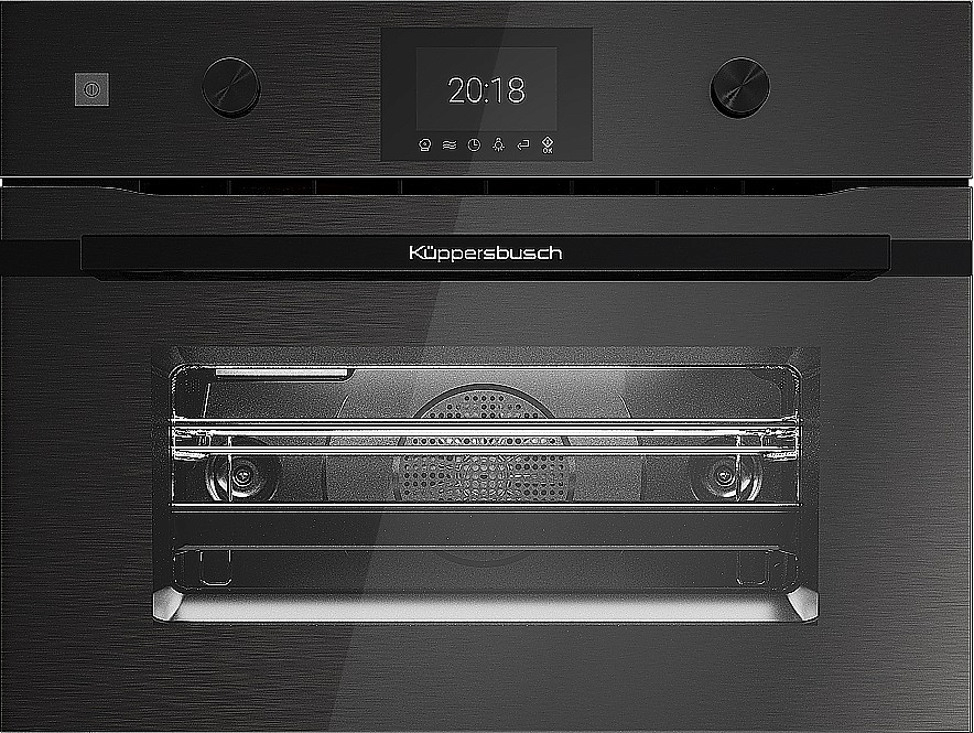 Компактный духовой шкаф с микроволнами Kuppersbusch CBM 6350.0 GPH 6 Black Steel preview 1