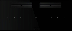Индукционная варочная панель с вытяжкой Kuppersbusch KMI 12850.0 SR-E Black Chrome