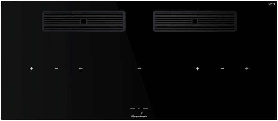 Индукционная варочная панель с вытяжкой Kuppersbusch KMI 12850.0 SR-E Black Velvet preview 1