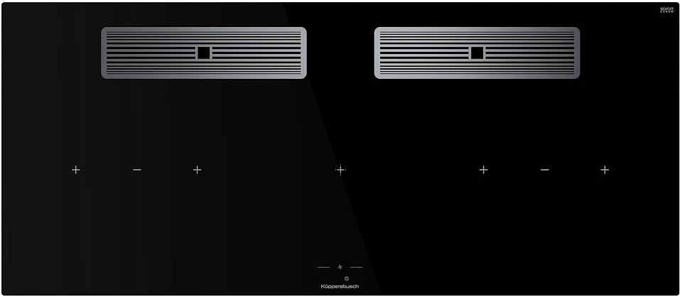 Индукционная варочная панель с вытяжкой Kuppersbusch KMI 12850.0 SR-E Silver Chrome preview 1