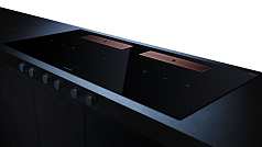 Индукционная варочная панель с вытяжкой Kuppersbusch KMI 12850.0 SR-S Copper