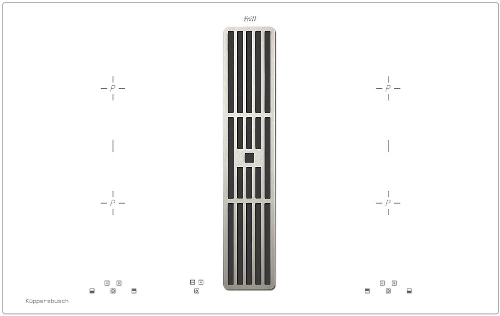 Индукционная варочная панель с вытяжкой Kuppersbusch KMI 8500.0 WR Stainless Steel preview 1