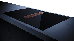 Индукционная варочная панель с вытяжкой Kuppersbusch KMI 8350.0 SR Copper