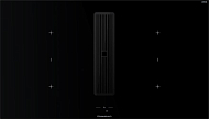 Индукционная варочная панель с вытяжкой Kuppersbusch KMI 9850.1 SR-S Black Chrome