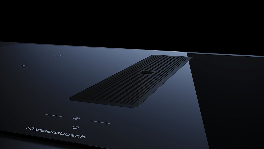 Индукционная варочная панель с вытяжкой Kuppersbusch KMI 9850.1 SR-S Black Velvet preview 7