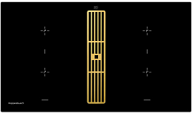 Индукционная варочная панель с вытяжкой Kuppersbusch KMI 9850.0 SR Gold