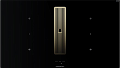 Индукционная варочная панель с вытяжкой Kuppersbusch KMI 9850.1 SR-S Gold