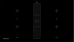 Индукционная варочная панель с вытяжкой Kuppersbusch KMI 9850.0 SR