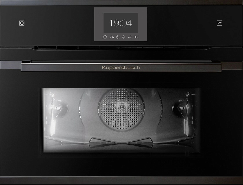 Компактный духовой шкаф с паром Kuppersbusch CBD 6550.0 S2 Black Chrome preview 1