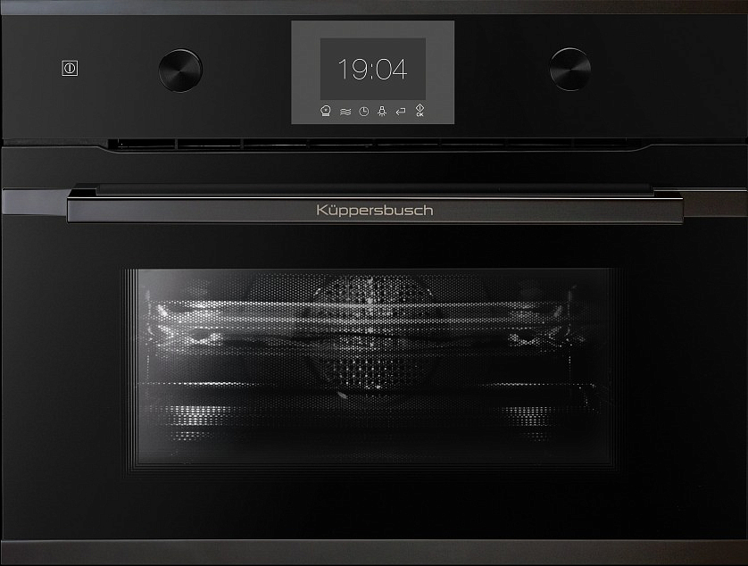 Компактный духовой шкаф с микроволнами Kuppersbusch CBM 6350.0 S2 Black Chrome preview 6
