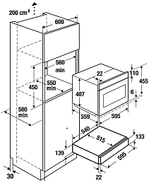 Выдвижной ящик Kuppersbusch CSZ 6800.0 G5 Black Velvet
