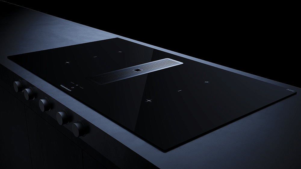 Индукционная варочная панель с вытяжкой Kuppersbusch KMI 9850.1 SR-S Stainless steel preview 3