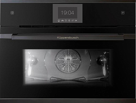 Компактный духовой шкаф с паром Kuppersbusch CBD 6550.0 S2-Airfry Black Chrome