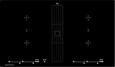 Индукционная варочная панель с вытяжкой Kuppersbusch KMI 9800.0 SR