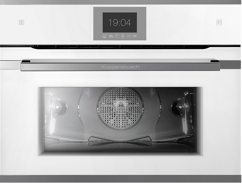 Компактный духовой шкаф с паром Kuppersbusch CBD 6550.0 W3 Silver Chrome preview 1