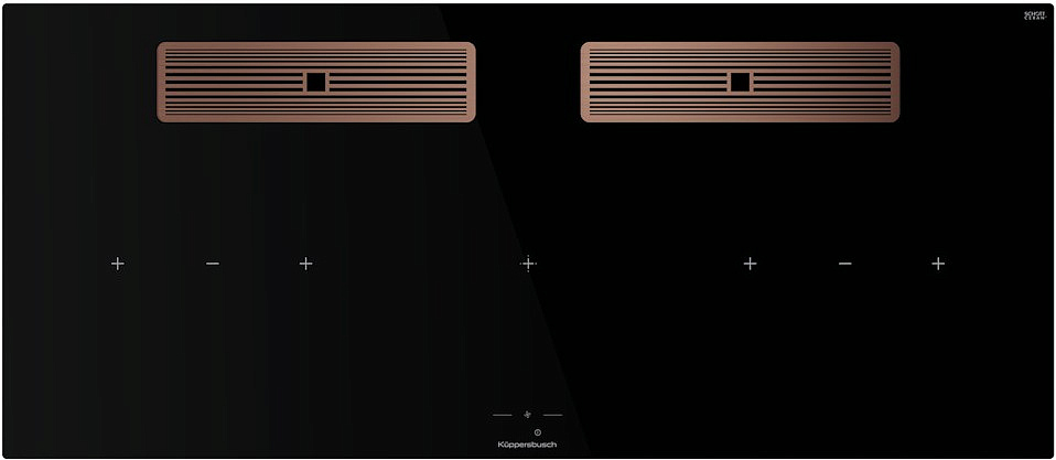 Индукционная варочная панель с вытяжкой Kuppersbusch KMI 12850.0 SR-E Copper preview 1
