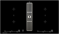 Индукционная варочная панель с вытяжкой Kuppersbusch KMI 9800.0 SR Stainless Steel