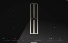 Индукционная варочная панель с вытяжкой Kuppersbusch KMI 8590.0 SR Black Chrome