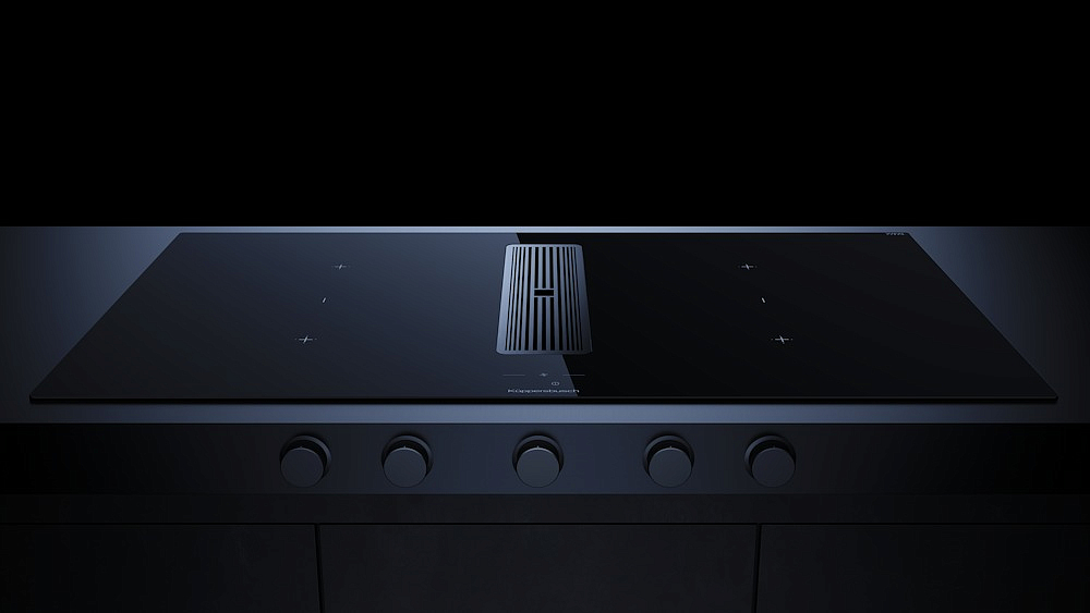Индукционная варочная панель с вытяжкой Kuppersbusch KMI 9850.1 SR-S Stainless steel preview 2