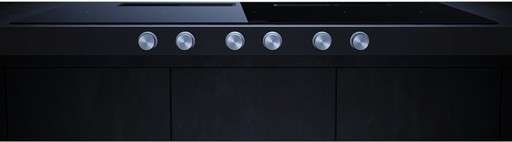 Индукционная варочная панель с вытяжкой Kuppersbusch KMI 12850.0 SR-E Black Chrome preview 4