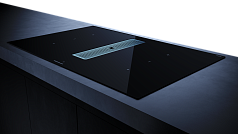 Индукционная варочная панель с вытяжкой Kuppersbusch KMI 8350.0 SR Stainless steel