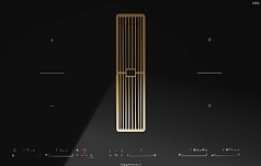 Индукционная варочная панель с вытяжкой Kuppersbusch KMI 8590.0 SR Gold