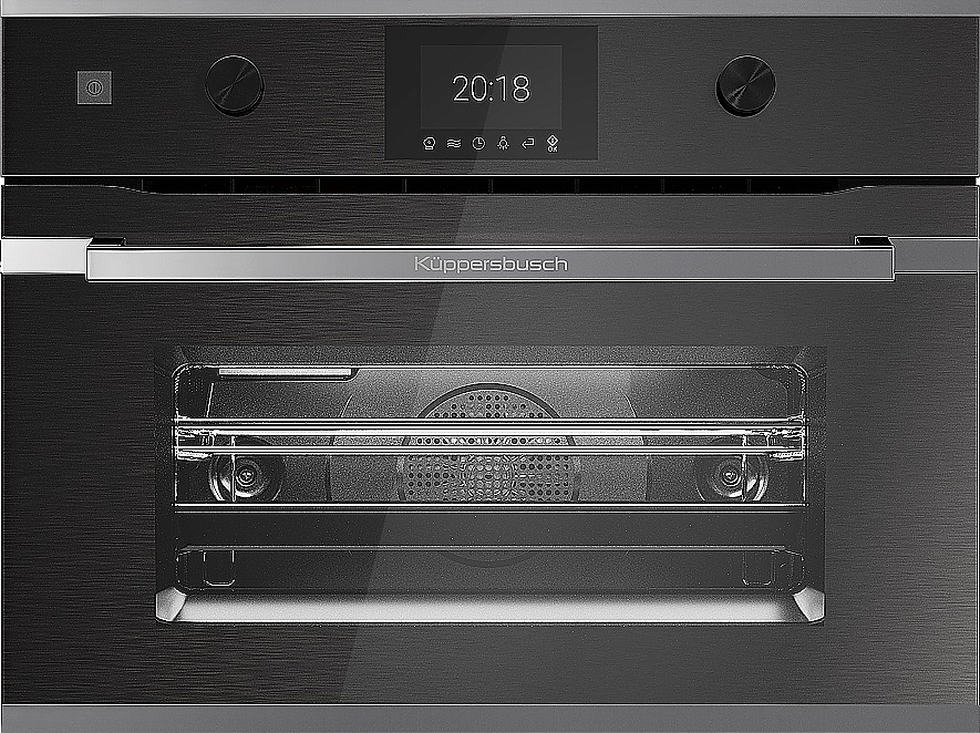 Компактный духовой шкаф с микроволнами Kuppersbusch CBM 6350.0 GPH 3 Silver Chrome preview 1