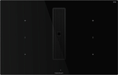 Индукционная варочная панель с вытяжкой Kuppersbusch KMI 8350.0 SR Black Chrome